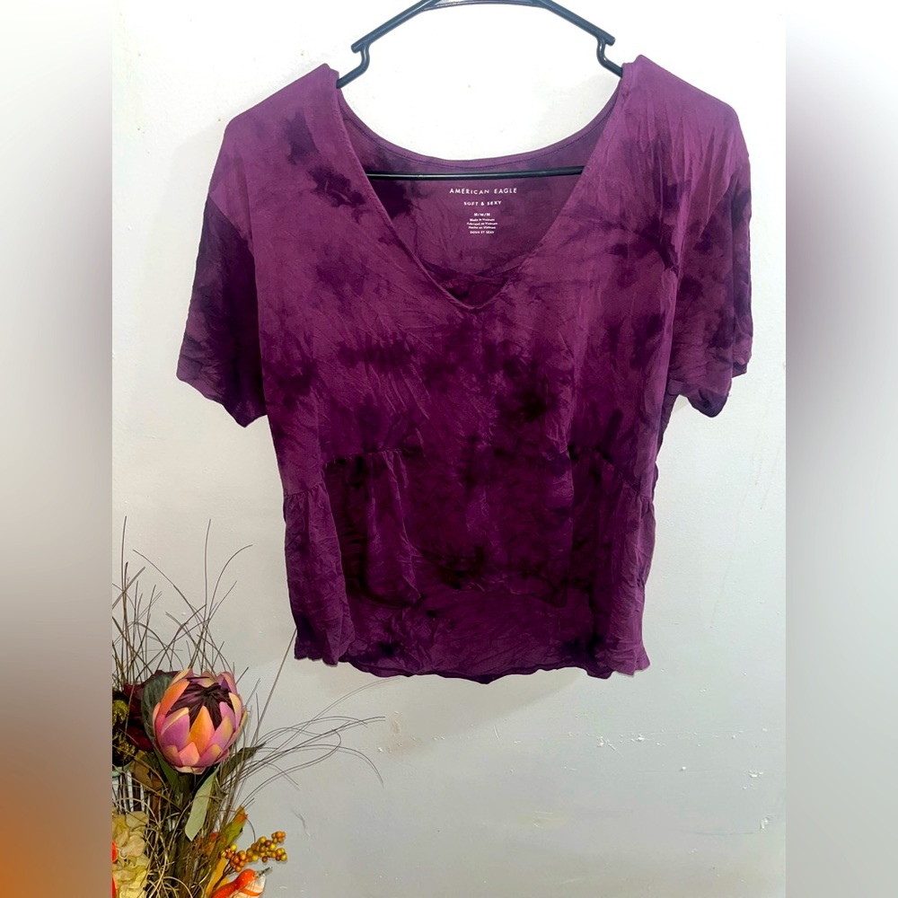 American Eagle Soft and Sexy Purple Shirt
